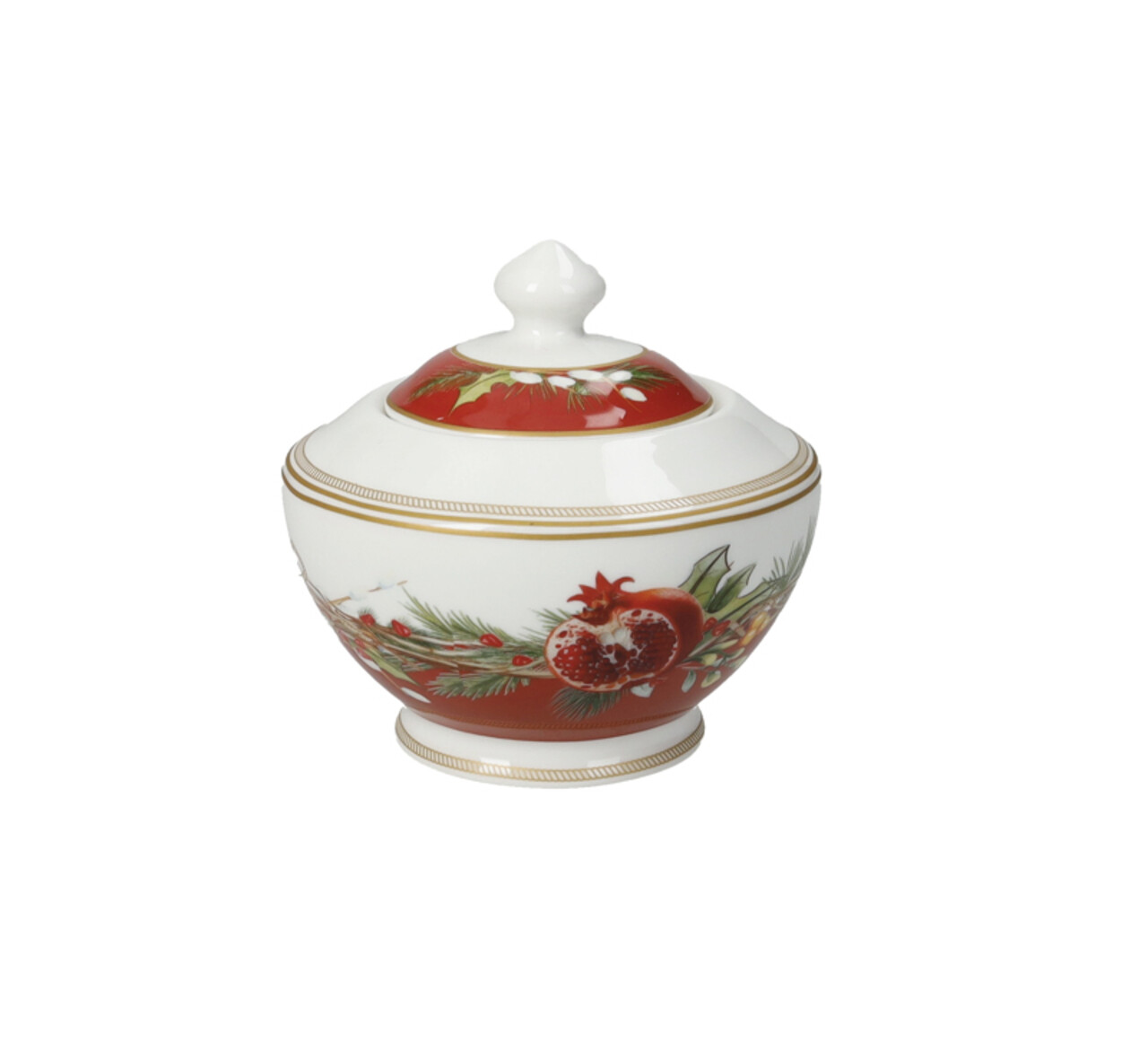 Zaharnita cu capac, Carol, Brandani, 11x10 cm, portelan New Bone China - imagine 4